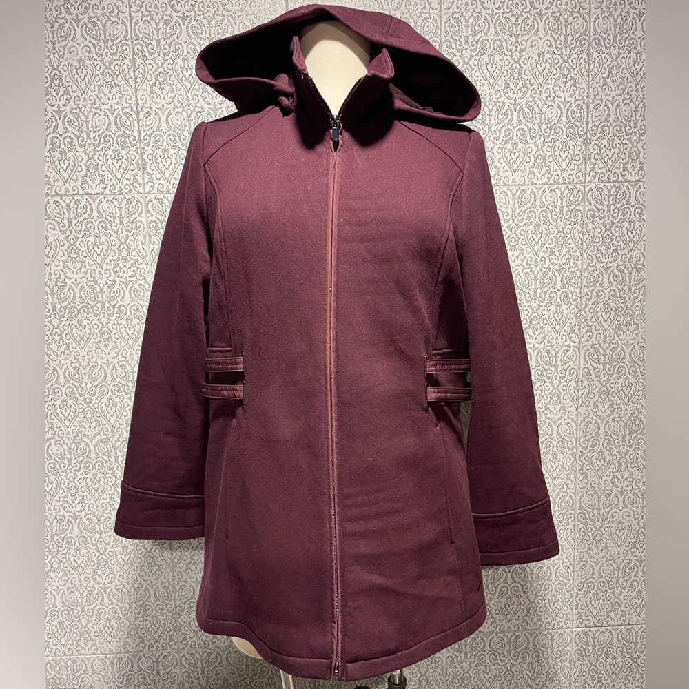 D.e.t.a.i.l.s. Intl, Maroon pea coat, women’s XL